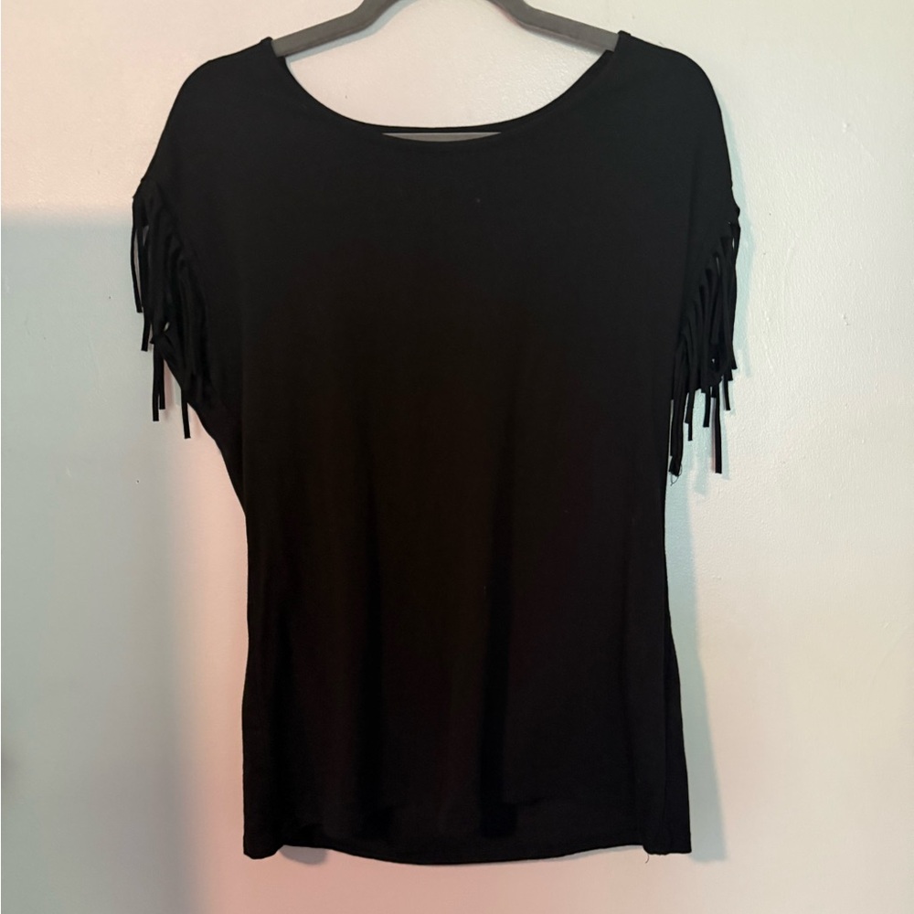 Fringe Sleeve Top